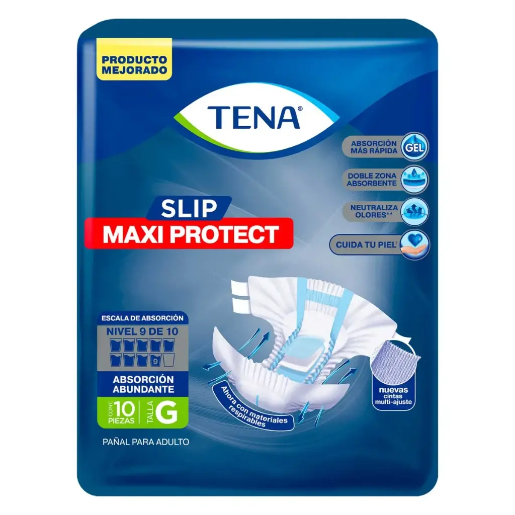  PAÑAL TENA SLIP MAXI GRANDE 10PZ