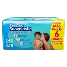PAÑAL KLEENBEBE SUAVELASTIC XJBO E6 40+6PZ