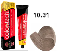 TINTE COLORTECH 10.31 RUBIO EXTRA CLARO DORADO CENIZO