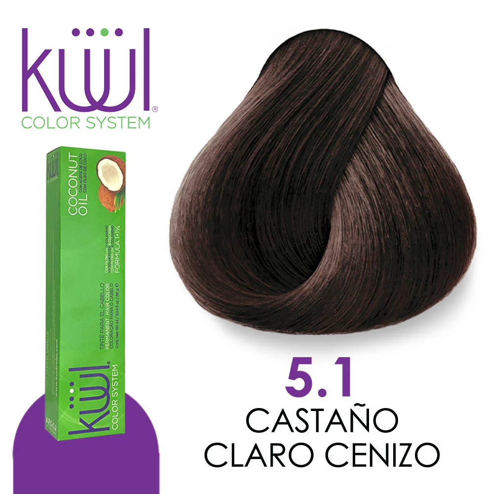 TINTE KUUL CASTAÑO CLARO CENIZO 5.1