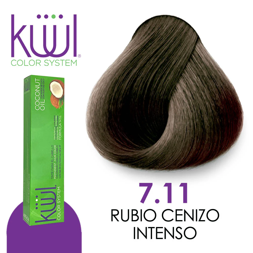 TINTE KUUL RUBIO CENIZO INTENSO 7.11