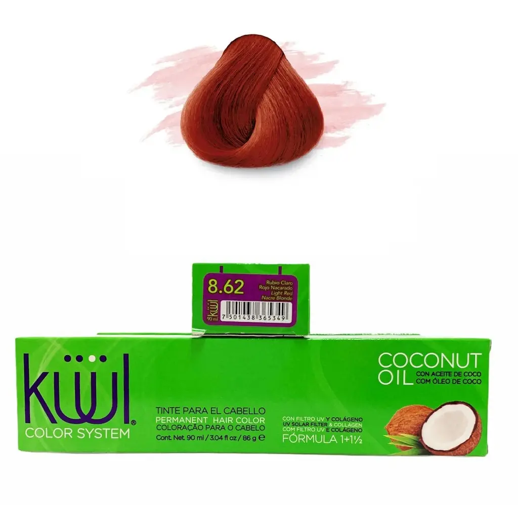 TINTE KUUL RUBIO CLARO ROJO NACARADO 8.62
