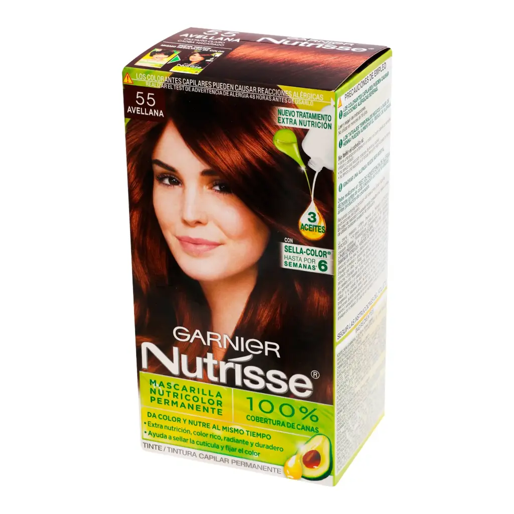TINTE NUTRISSE GARNIER 55 AVELLANA CASTAÑO 
