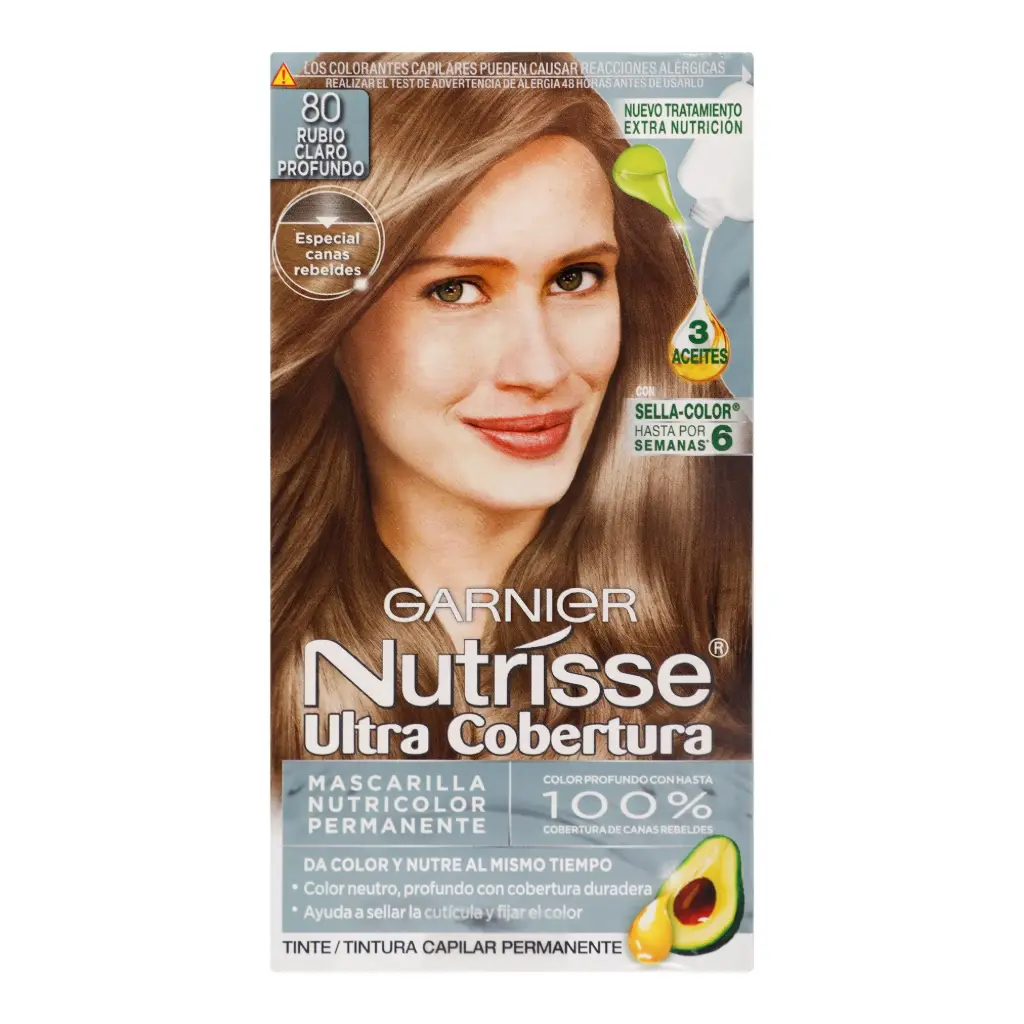 TINTE NUTRISSE GARNIER 80 RUBIO CLARO PROFUNDO