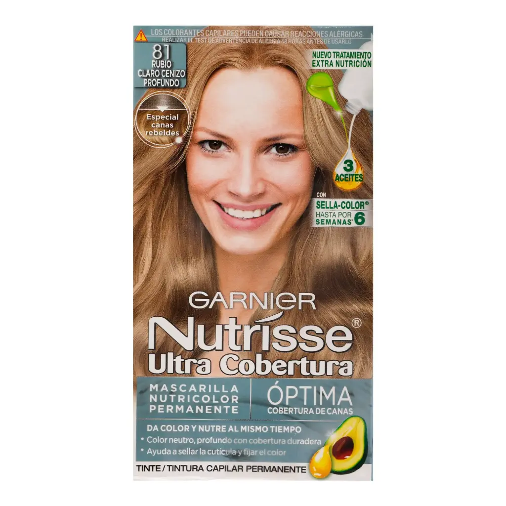 TINTE NUTRISSE GARNIER 81U RUBIO CENIZO