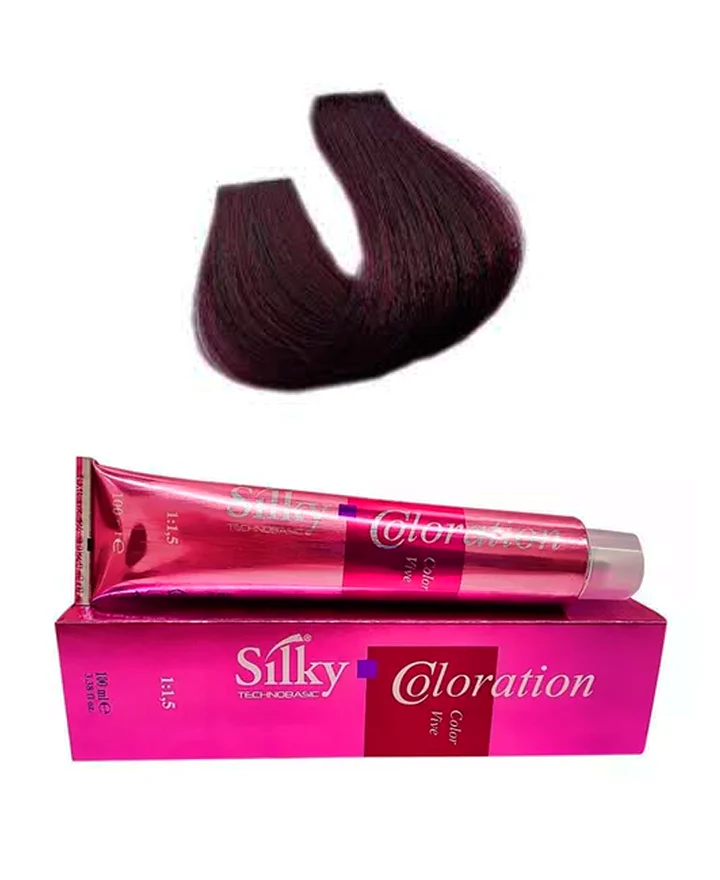 TINTE SILKY COLORATION 55.20 CASTAÑO CLARO VIOLETA INTENSO