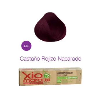 TINTE XIOMARA COBER COLOR 4.62 CASTAÑO ROJIZO NACARADO 