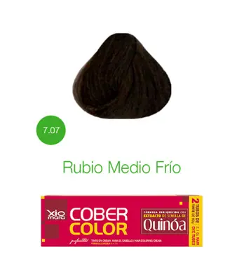 TINTE XIOMARA COBER COLOR 7.07 RUBIO MEDIO FRIO