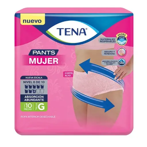  PAÑAL TENA PANTS MUJER GRANDE 10PZ