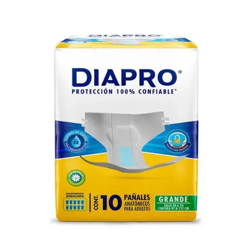 PAÑAL DIAPRO CONFORT GRANDE 10PZ