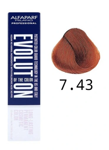 TINTE ALFAPARF 7.43 COBRE DORADO