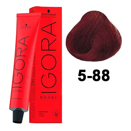 TINTE IGORA 5.88 CASTAÑO CLARO ROJO INTENSO