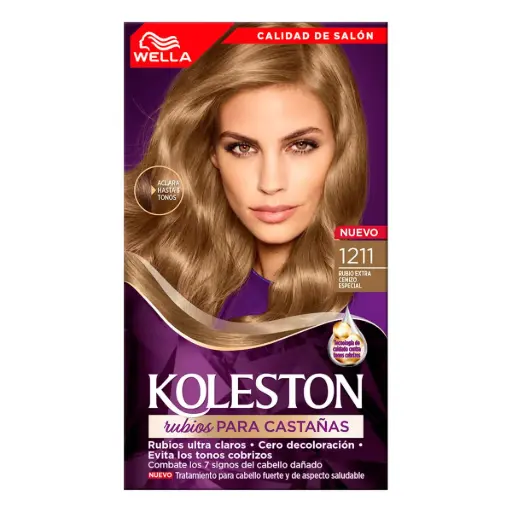 TINTE KOLESTON 1211 RUBIO EXTRA CENIZO ESPECIAL