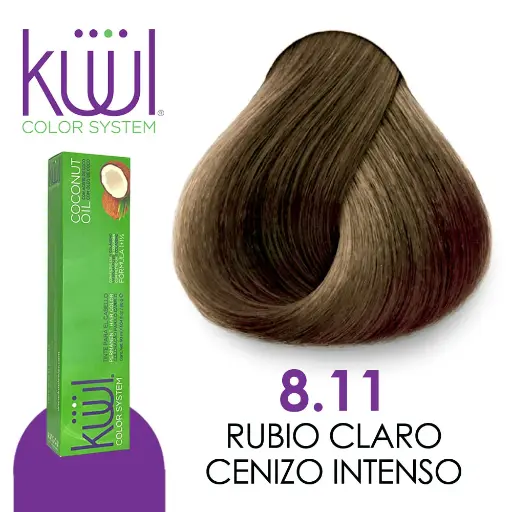 TINTE KUUL RUBIO CLARO CENIZO 8.11
