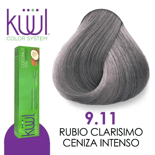 TINTE KUUL RUBIO CLARISIMO CENIZO INTENSO 9.11