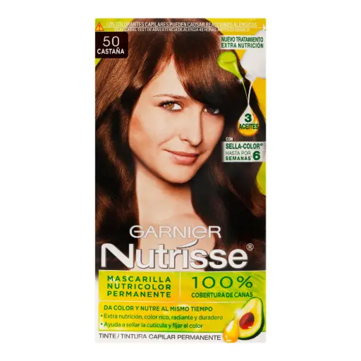 TINTE NUTRISSE GARNIER 50 CASTAÑO 