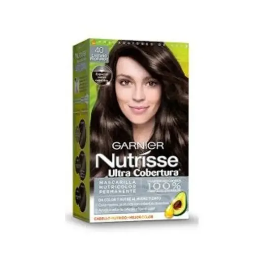 TINTE GARNIER NUTRISSE 40U CASTAÑO PROFUNDO 