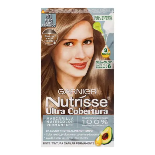 TINTE NUTRISSE GARNIER 80 RUBIO CLARO PROFUNDO