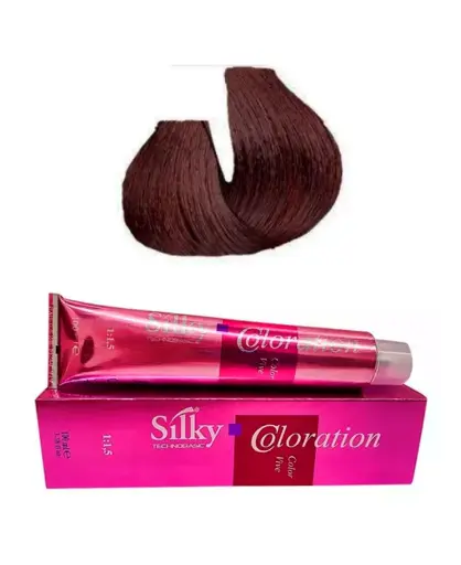 TINTE SILKY COLORATION 5.35 CASTAÑO CLARO DORADO CAOBA