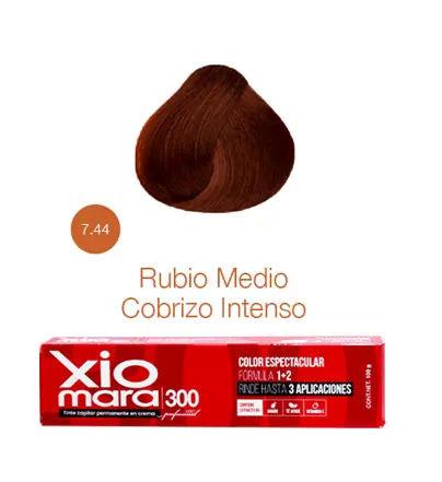 TINTE XIOMARA 7.44 RUBIO MEDIO COBRIZO INTENSO