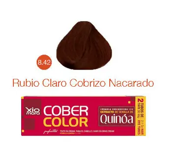 TINTE XIOMARA 8.42 RUBIO CLARO COBRIZO NACARADO
