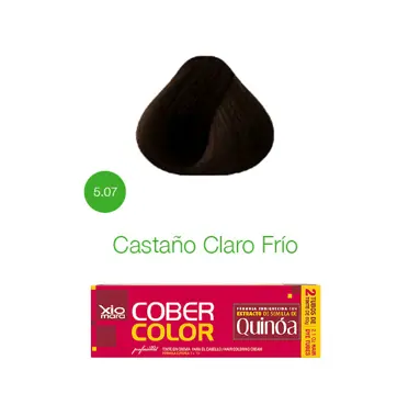 TINTE XIOMARA COBER COLOR 5.07 CASTAÑO CLARO FRÍO